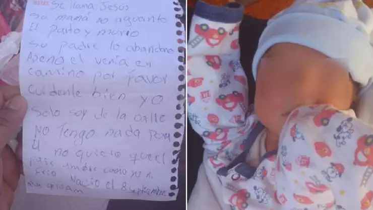 Abandonan a bebé con nota.jpg