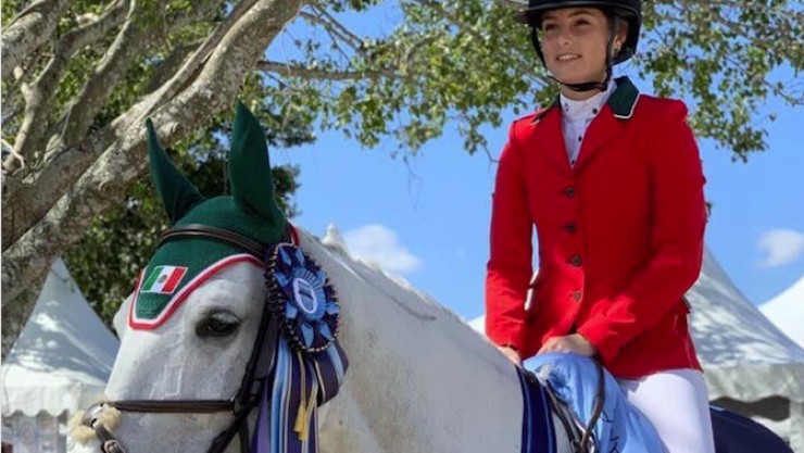Mexicana Tanimara Macari logra título en salto ecuestre femenil