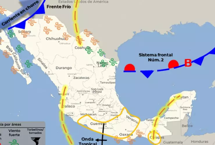 clima mexico 9 de octubre