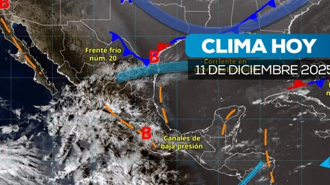 ¿Cuál será el clima en México 11 de diciembre de 2025?