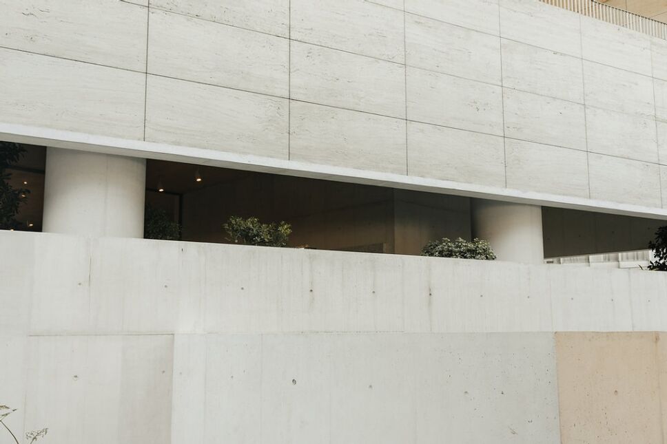 Vista de Eno en el museo jumex por fuera