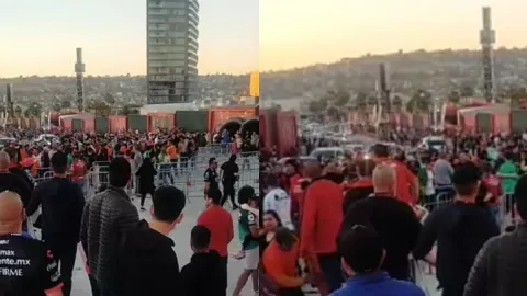 VIDEO Pelea de aficionados de Xolos y León en Tijuana
