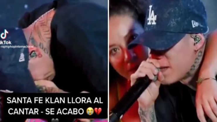 santa fe klan llora en pleno concierto por su ex maya nazor