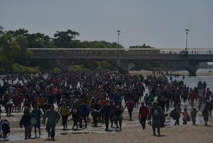 Cierre de puente fronterizo en Chiapas