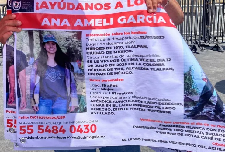 Actualización del caso Ana Amelí en CDMX