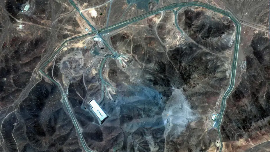 Daños sufridos por la planta de enriquecimiento de uranio de Fordo, en Irán.