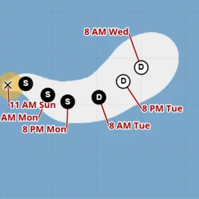 Se forma la tormenta tropical “Olana” en el Pacífico: Esta es su trayectoria y si afectará a México