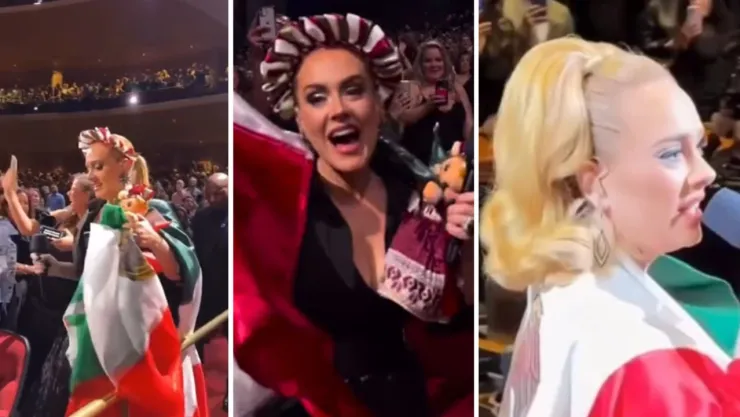 ¡Adele conquista las redes look muy mexicano!