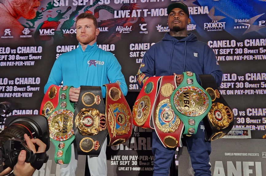 Conferencia de prensa Canelo Charlo Las Vegas