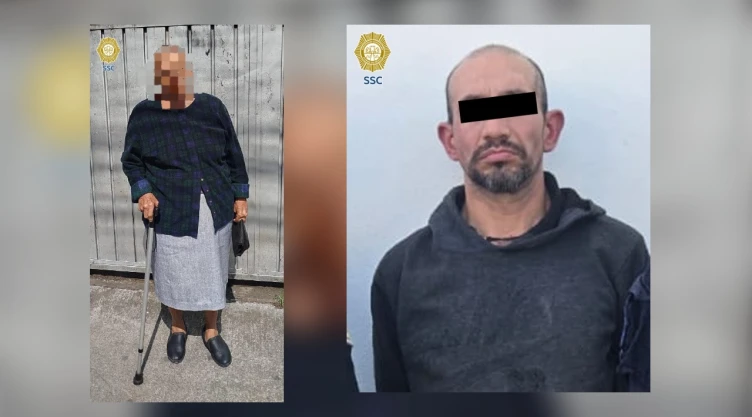 Una mujer de la tercera edad fue golpeada por su hijo en CDMX y él fue detenido.