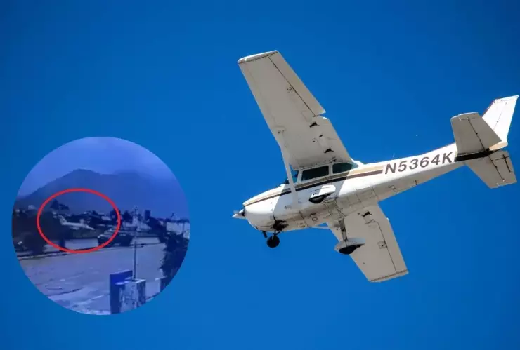 Un avión ligero estalló en la playa de Sao Paulo.