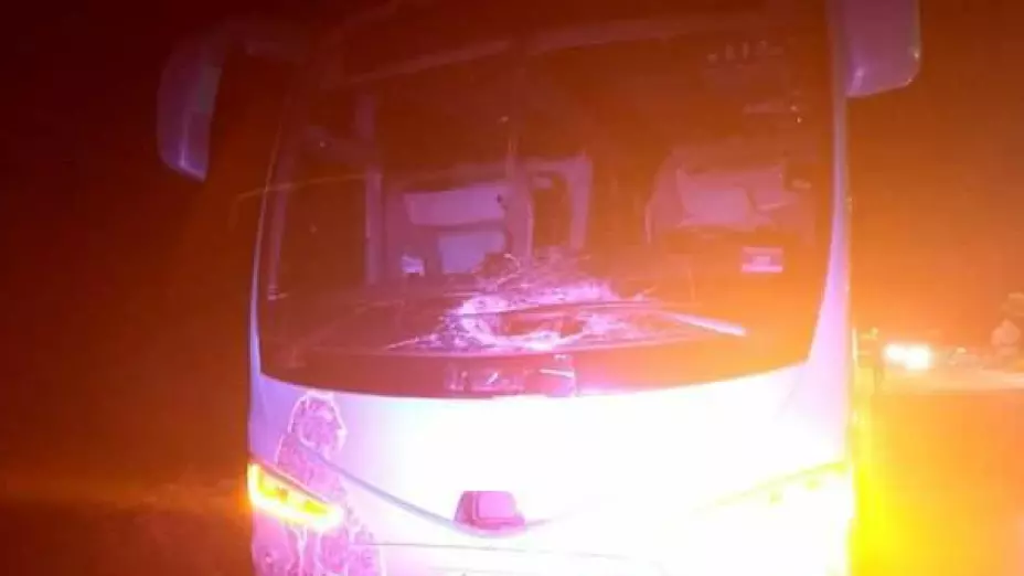 Fallece sujeto atropellado en la carretera federal 307 por un autobús