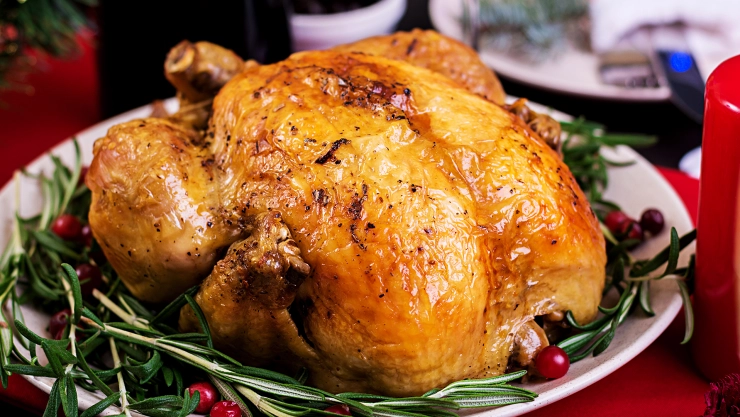 Cena Navidad pavo
