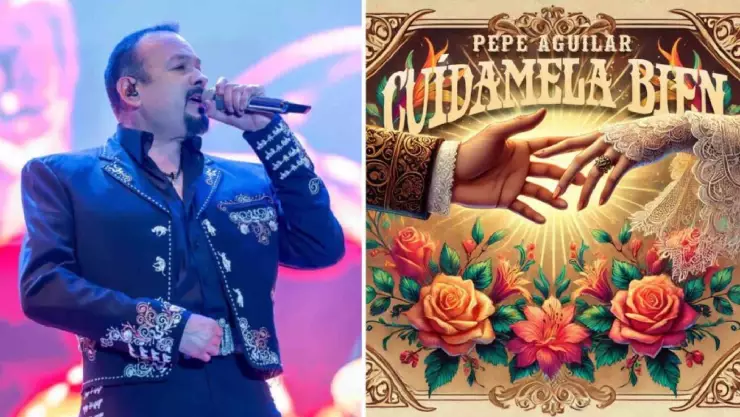 Christian Nodal fue de los primeros en escuchar la nueva canción de Pepe Aguilar y así reaccionó