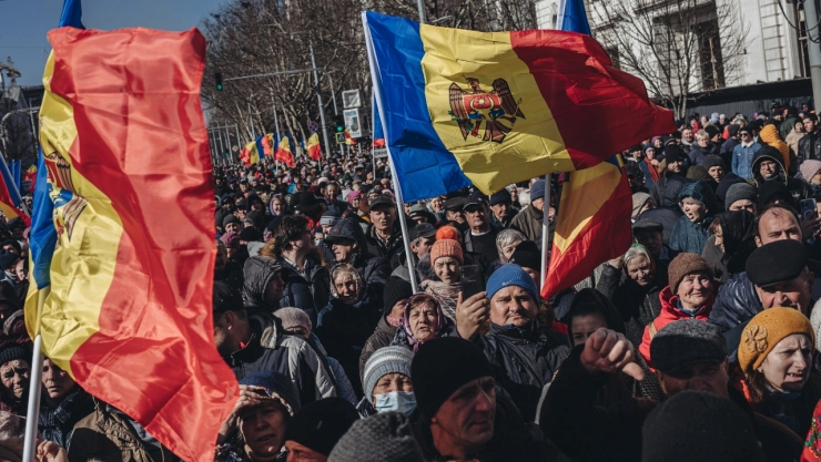 Marchas en Moldavia a favor de la adhesión a la Unión Europea