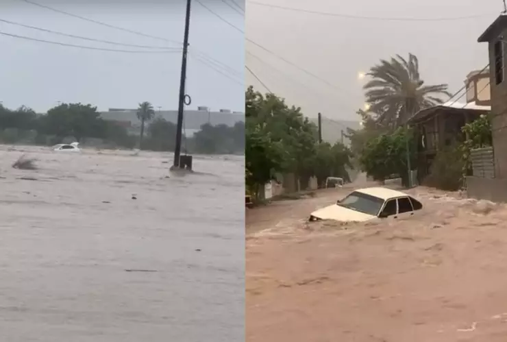 Huracán Norma provoca lluvias y crecida de arroyos en Baja California Sur hoy 21 de octubre 2023