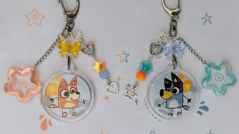Ideas de charms de Bluey dijes de acrílico