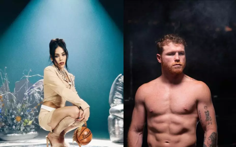 Danna Paola y Canelo Alvarez.
