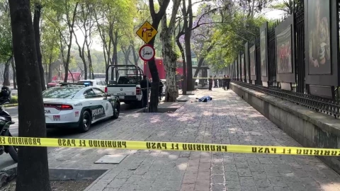Aparece un hombre sin vida frente a Chapultepec, en Paseo de la Reforma