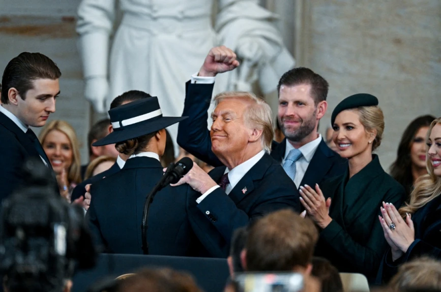 investidura_donald_trump_hijos_barron_donald_eric_ivanka_tiffany