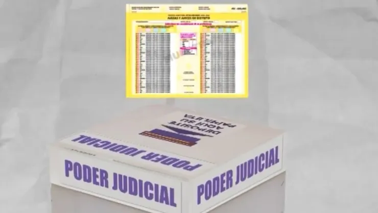 Boletas a elecciones al Poder Judicial