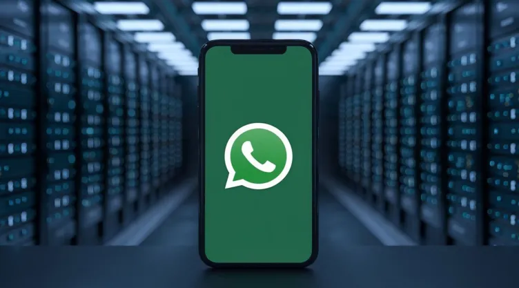 un teléfono con WhatsApp