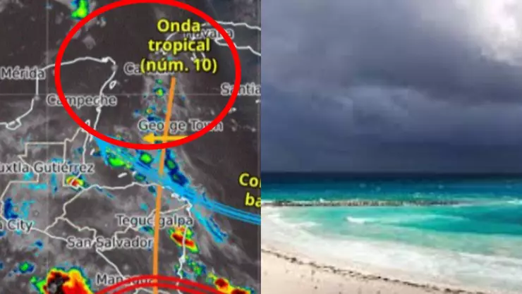 La onda tropical 10 traerá más Lluvias a Quintana Roo; ¿Cómo afectará el Clima hoy en Cancún?