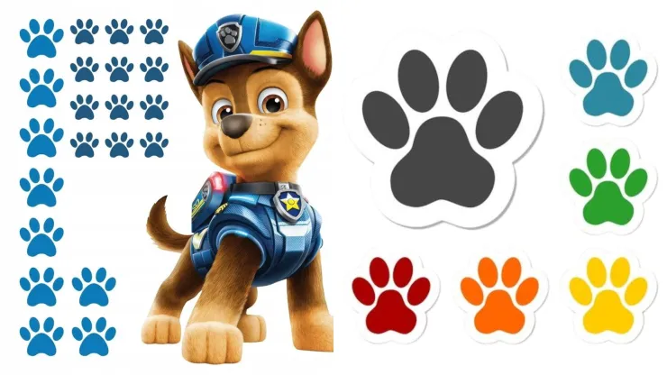 Huellitas paw patrol stickers
