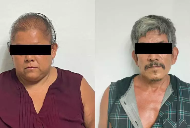 María del Carmen “N” y José juan “N”, detenidos por homicidio en Sonora.