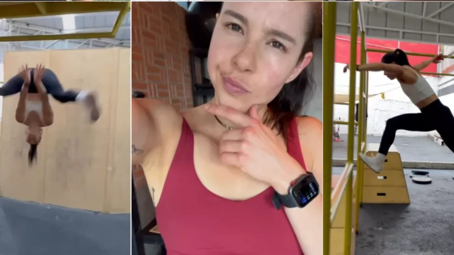 Este es el “secreto” de Ella Bucio para no caer al entrenar parkour