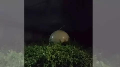 Extraño objeto cae del cielo en Veracruz