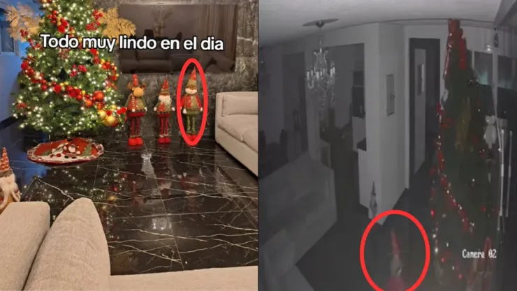 VIDEO | ¡De terror! Captan a muñecos navideños moviéndose, ¿cobraron vida?