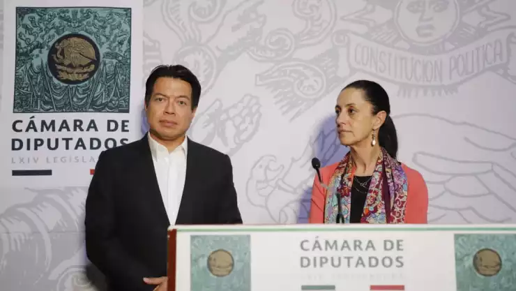 Claudia Sheinbaum y Mario Delgado