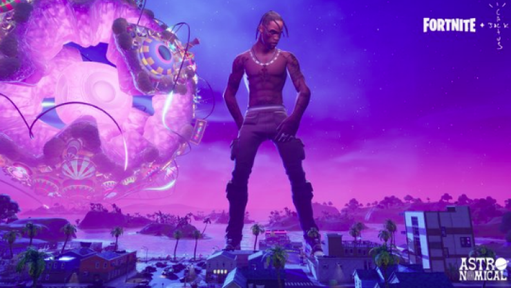 Concierto de Travis Scott en Fortnite