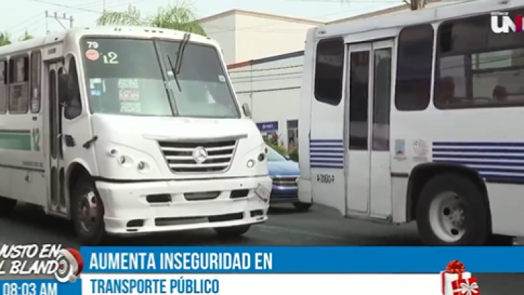 incrementa inseguridad transporte público