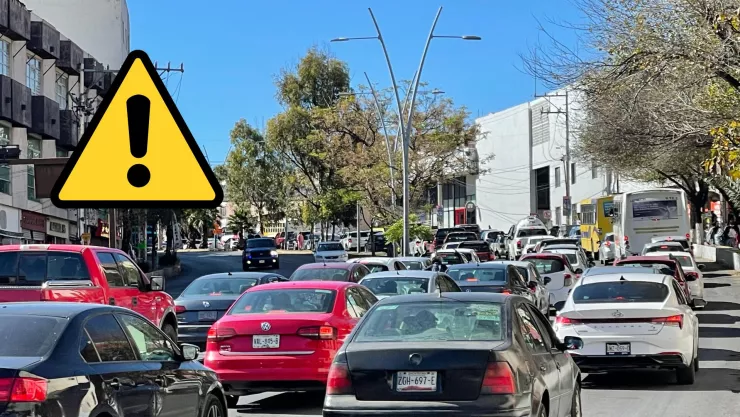 Tráfico en Zacatecas hoy ¿Por qué hay colapso vial en Bulevar José López Portillo el 23 de diciembre
