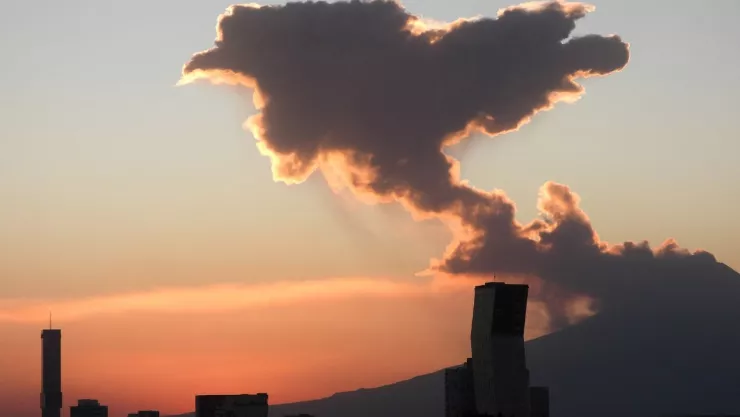 Volcán Popocatépetl actividad