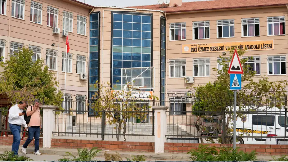 Escuela secundaria y profesional del distrito Turgutlu en Turquía.