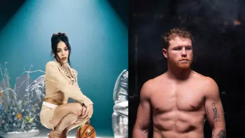 Danna Paola y Canelo Alvarez.