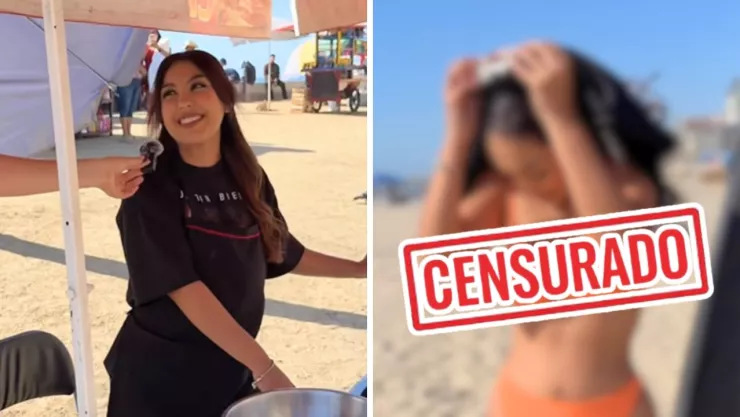 Churrera sorprende en redes tras probarse bikini por primera vez