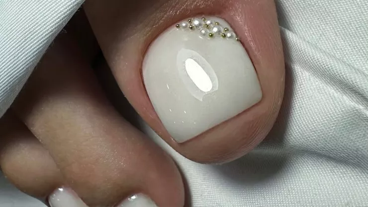 uñas para pies perlas semana santa 2026