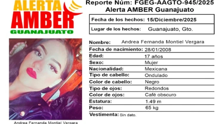 Alerta Amber Urgente Buscan HOY Guanajuato dos menores desaparecidos Andrea Montiel y Octavio Valdés