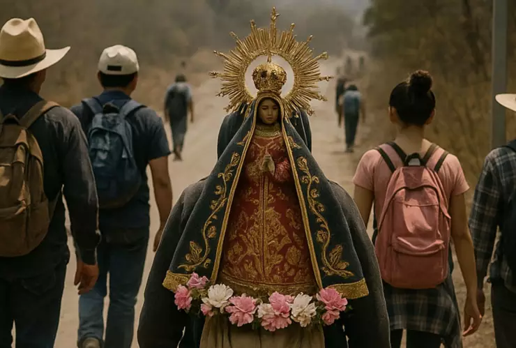 Continúan las caminatas de devotos de la Virgen de Talpa en Jalisco