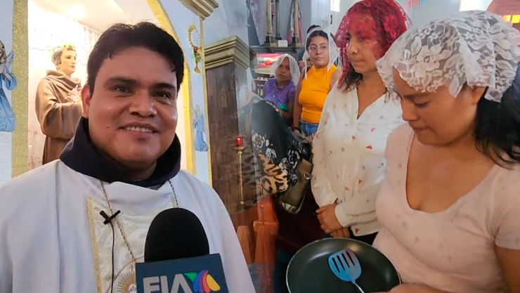 Realizan misa en capilla de San Pascualito en honor a los cocineros