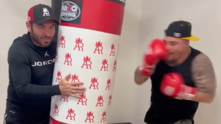 Andy Ruiz, Alfredo Osuna, entrenador, pomada para el dolor