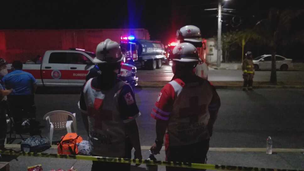 Explosión en puerto morelos