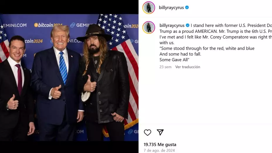 ¡Hasta el papá de Miley Cyrus! Ellos son los artistas que cantarán en la investidura de Trump