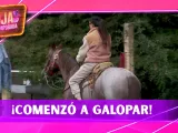 ¡El caballo comenzó a galopar! Ernesto tuvo que detenerlo después de que Mónica cometiera este error en La Granja VIP