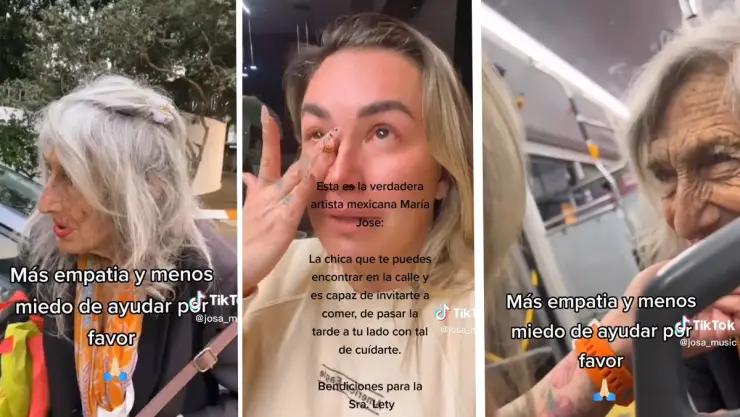 María José ayuda a abuelita con demencia