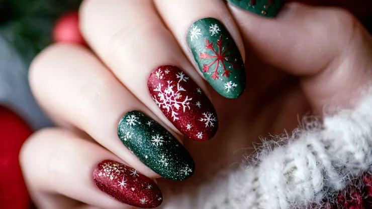 Robate todas las miradas con estas uñas navideñas: son perfectas y creativas.
